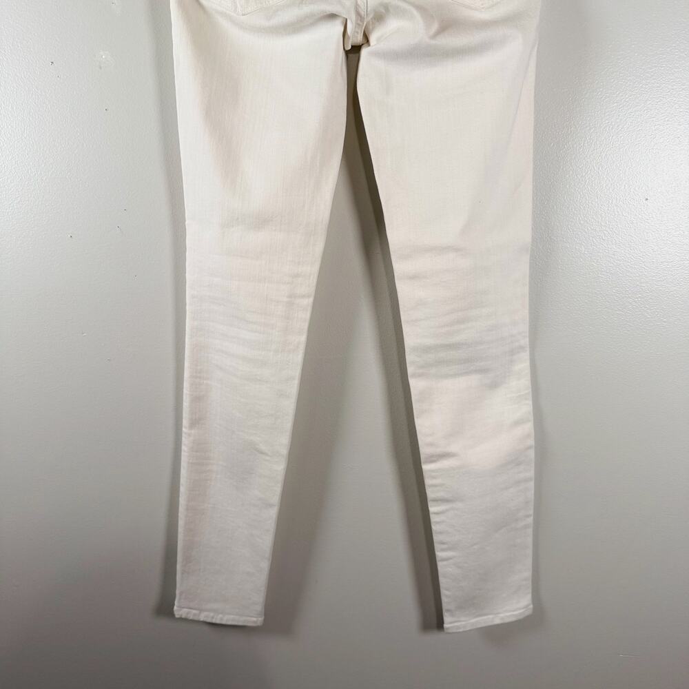 Frame Denim Le Skinny De Jeanne Blanc White Stretch Denim Mid Rise Womens Sz 28 - Picture 8 of 11